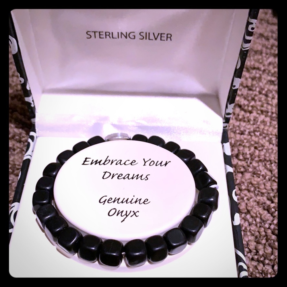 Genuine onyx bracelet